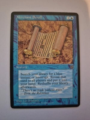 1x MtG Homelands Merchant Scroll LP x1 - Image 1 of 2