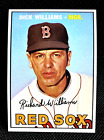 1967 TOPPS "DICK WILLIAMS" BOSTON RED SOX HOF #161 NM-MT (COMBINED SHIP)