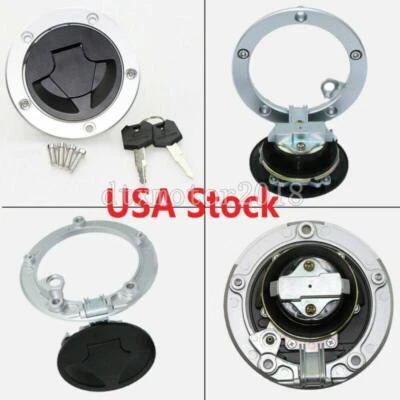 Fuel Gas Tank Cap Lock Keys For Kawasaki Ninja ZX6R 600 2007-2008 636 2009-2015 Foto 1 de 4