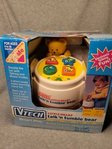 Vintage Vtech Little Smart Talk N Tumble Bear Learning Toy Baby ABC - Picture 1 of 9