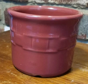 Longaberger WOVEN TRADITIONS PAPRIKA 1 Pint Topf(e), 16 Unzen, Burgund, USA, EUC - Bild 1 von 10