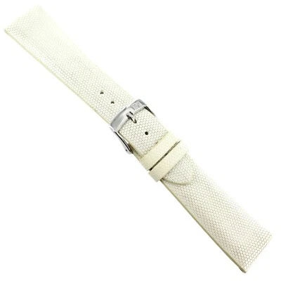 20mm Morellato Vanity White Voile Print Calfskin Leather Mens Band Short 4171 Foto 1 de 3