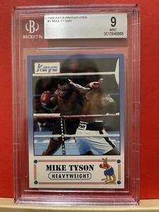 1992 Kayo Boxing Prototype Mike Tyson Beckett 9 Mint Card🔥 - Picture 1 of 5