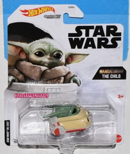 VOITURES PERSONNAGES HOT WHEELS STAR WARS MANDALORIAN L'ENFANT - Photo 1 sur 1