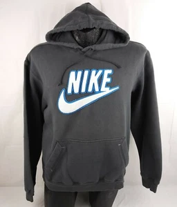 Vintage Nike Sportswear Mens Hoodie Center Check Swoosh Logo Spellout Size Large - Picture 1 of 12