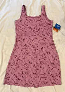 Columbia Women's PFG Omni Shade Freezer 3 Print Tank Dress Pink UPF50 Sz L $55 - Picture 1 of 8