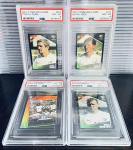 2004 Panini UEFA Euro Sticker Bulgaria Soccer Team 4 Card Lot PSA 8 ALL POP 1 - Bild 1 von 6