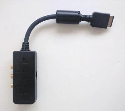 Official SONY PS Playstation AV Adapter SCPH-10130 S-video - Image 1 of 4