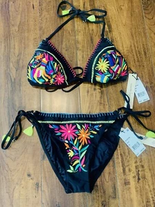 Stunning Nanette Lepore Isla Marietas Bikini Sz M NWT $176 - Picture 1 of 12