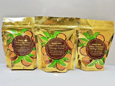 3 Packs  Trader Joe's Dark Chocolate Orange Sticks 10oz/ Bag - Image 1 of 2