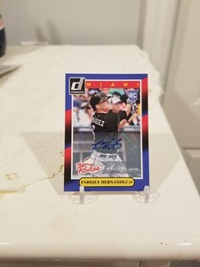 2014 Panini Donruss Enrique Kike Hernandez The Rookies Rookie Auto Dodgers