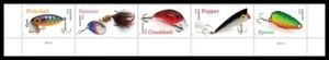 US 5961-5965 5965b Freshwater Fishing Lures F plate strip 5 MNH 2025 - Picture 1 of 1
