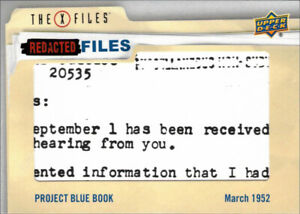 Z archiwum X UFO Obcy Zredagowane pliki RF-27 Projekt Blue Book Achievement A