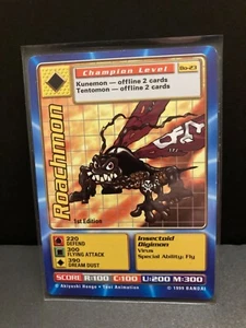Vintage 1st Edition Roachmon Champion Level Bo-23 DIGIMON CARD 1999 BANDAI - Picture 1 of 2
