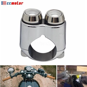Universal Motorcycle 1" Handlebar Microswitch Control Momentary Switch Chrome - Picture 1 of 9