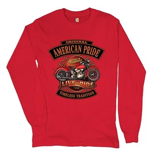 Original American Pride Long Sleeve T-shirt Live to Ride Timeless Tradition - Picture 1 of 45