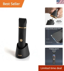 Rechargeable Groin and Bikini Trimmer - Gentle Ceramic Blades for Safe Grooming - Picture 1 of 10