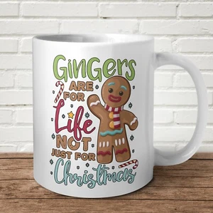 Gingers Are For Life Not Just Christmas Mug Funny XMAS Present Gift Offensive - Picture 1 of 3