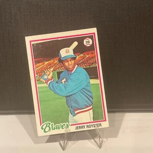 ⚾️ 1978 Topps JERRY ROYSTER 187 - BRAVES Baseball Card * Sharp Edges! - Picture 1 of 2