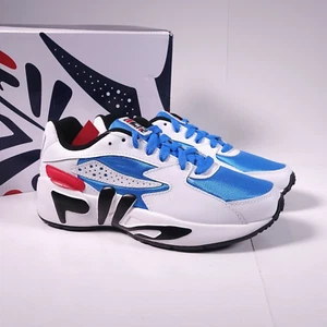 Size 6Y / Women's 7.5 FILA Mindblower Sneakers 3RM00606-422 White/Blue/Red - Picture 1 of 8