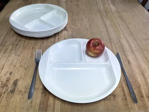 6x DDR Portionsteller rund VEB Plastunion Triptis Pneumant Kantine Mitropa - Bild 1 von 7