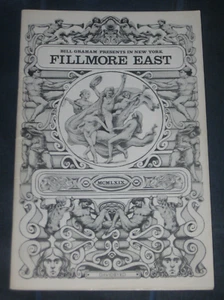 JEFF BECK w ROD STEWART, JOE COCKER CONCERT PROGRAM FILLMORE EAST NYC MAY 1969 - Picture 1 of 6
