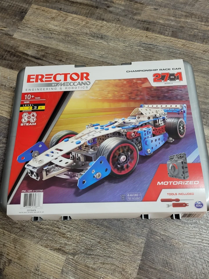 Erector by Meccano Championship Race Car 27 in 1 Model