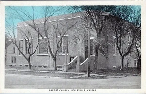 Baptist Church Belleville Kansas Postkarte unbesendet - Bild 1 von 2