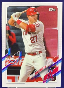 Topps Opening Day 2021 Mike Trout Los Angeles Angels Base Card #27  - Bild 1 von 2