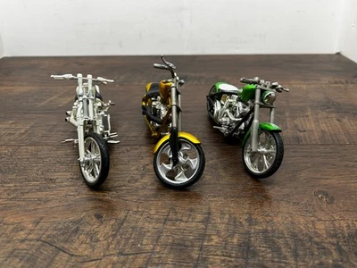 West Coast Choppers 1:18 Scale Lot of 3 Bikes Motorcycles - Image 1 of 4