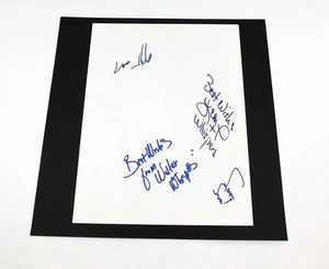 Hoja de cartulina firmada por The Whispers 8,5 x 11 automática 4 autos DA046908 - Imagen 1 de 1