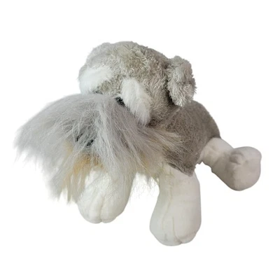 Webkinz Schnauzer Plush Gray White Stuffed Animal Puppy No Codes Ganz HM159 - Image 1 of 4