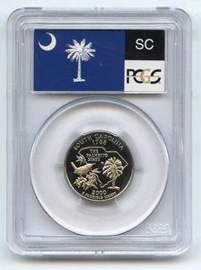 2000 S 25C Clad South Carolina Quarter PCGS PR70DCAM - Picture 1 of 2