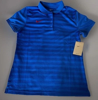 NIKE Dri-Fit Victory Women’s Blue Polo Golf Shirt Sz. S NEW FJ9573-496 $60 - Image 1 of 4