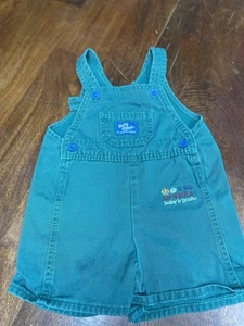 Vintage Oshkosh B’gosh Green Overalls Size 24 Months Cub Sports - Picture 1 of 5