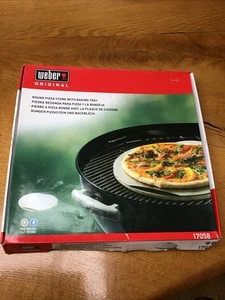 Brand New Weber original round Pizza Stone With Baking Tray - Picture 1 of 6