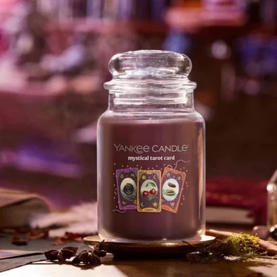 Yankee Candle Mystical Tarot Tarjeta Tarro Grande Vela 22 OZ NUEVO Foto 1 de 3