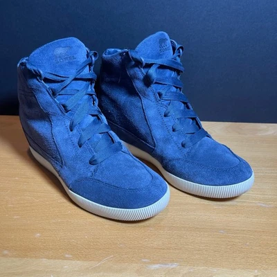 Zapatillas deportivas SOREL Out N About Wedge para mujer azules talla 9 NL4913 Foto 1 de 4