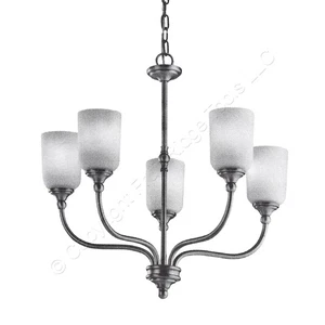 Kichler 43651AP Bronze Pewter Lilah Chandelier with 5 Lights 25" Wide 100 W/bulb - Picture 1 of 4