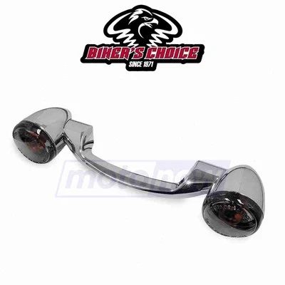 Bikers Choice Rear Turn Signals and Bar for 1988-2017 Harley Davidson FLSTC hi Foto 1 de 4