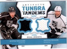 2013-14 ARTIFACTS TUNDRA TANDEMS DUAL JERSEY TT-WP Williams and Penner