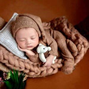 Newborn Photo Outfit Girl Shoot Baby Infant Photography Picture Prop Set