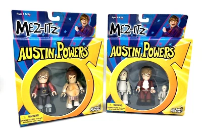 Mez-itz AUSTIN POWERS Dr Evil Fat Bastard Mini Me Pimp 3" Figuras Mezco Lote NUEVO Foto 1 de 4