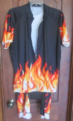 Cabina de Bicicleta Elemental Fire Aero Jersey y Babero Pantalones Cortos de Bicicleta para Hombres 2XL ~ NUEVO Foto 1 de 4