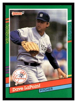 1991 Donruss  #481 Dave LaPoint - New York Yankees - Image 1 of 2