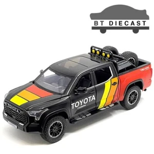 MIJO EXCLUSIVES 2023 TOYOTA TUNDRA TRD OFF ROAD 4x4 1/24 BLACK H08555R-MJS02 - Picture 1 of 3