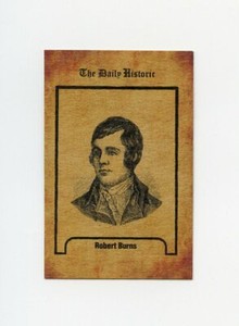 #TN19625 ROBERT BURNS Daily Historic Trade Card RARE