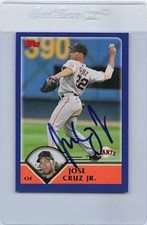 2003 Topps #T69 Jose Cruz Jr. Giants Signed Auto *G9079