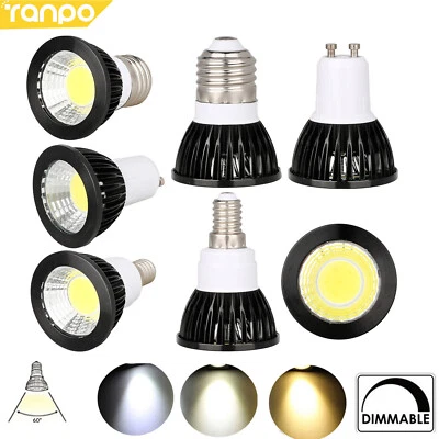 12W 6W 9W GU10 E27 MR16 Dimmable LED Spotlight Bulbs COB 220V 12V 110V Lamp RL - Image 1 of 4