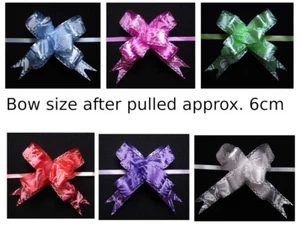 30 Band Zugschleifen Geschenkwickel Hochzeiten Weihnachten (15 mm x 300 mm) - Bild 1 von 6